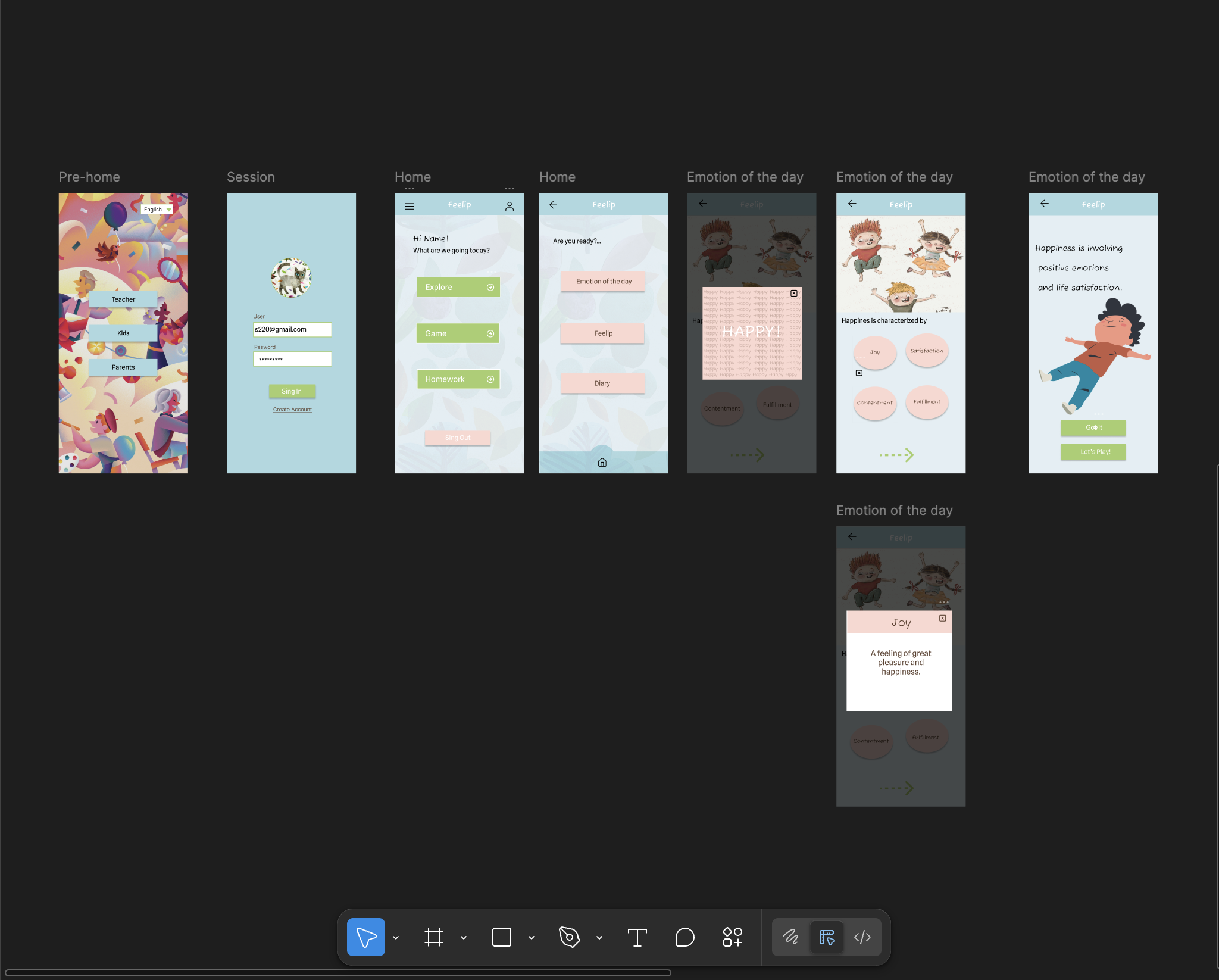 Feelip screen 1